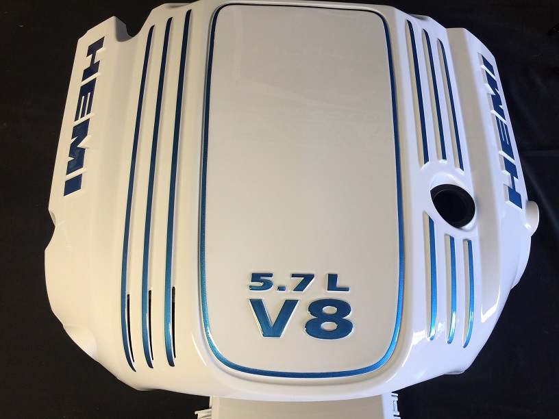 Custom Painted 5.7 Engine Cover 03-up Dodge, Chrysler, Jeep, RAM Custom Painted 5.7 Engine Cover 03-up Dodge, Chrysler, Jeep, RAM